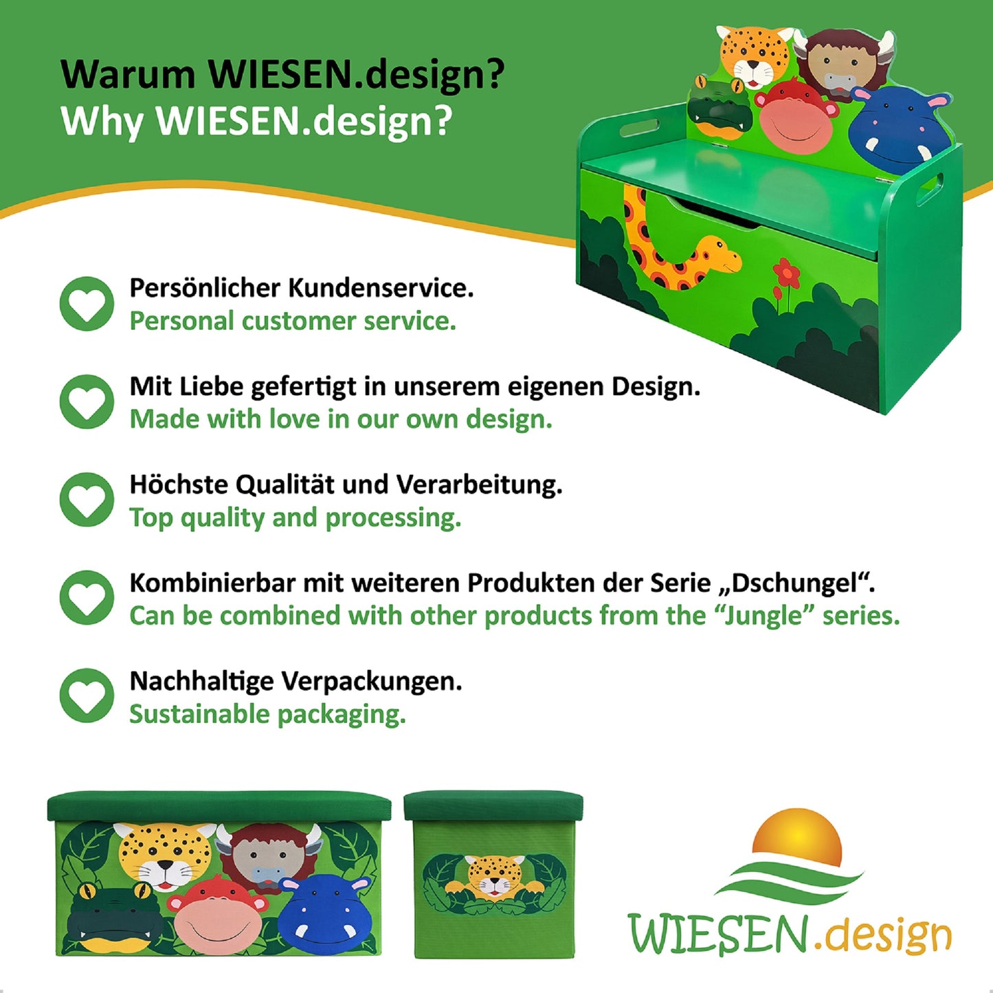 Kindersitzbank DSCHUNGEL mit Softstop für die kleinen Finger