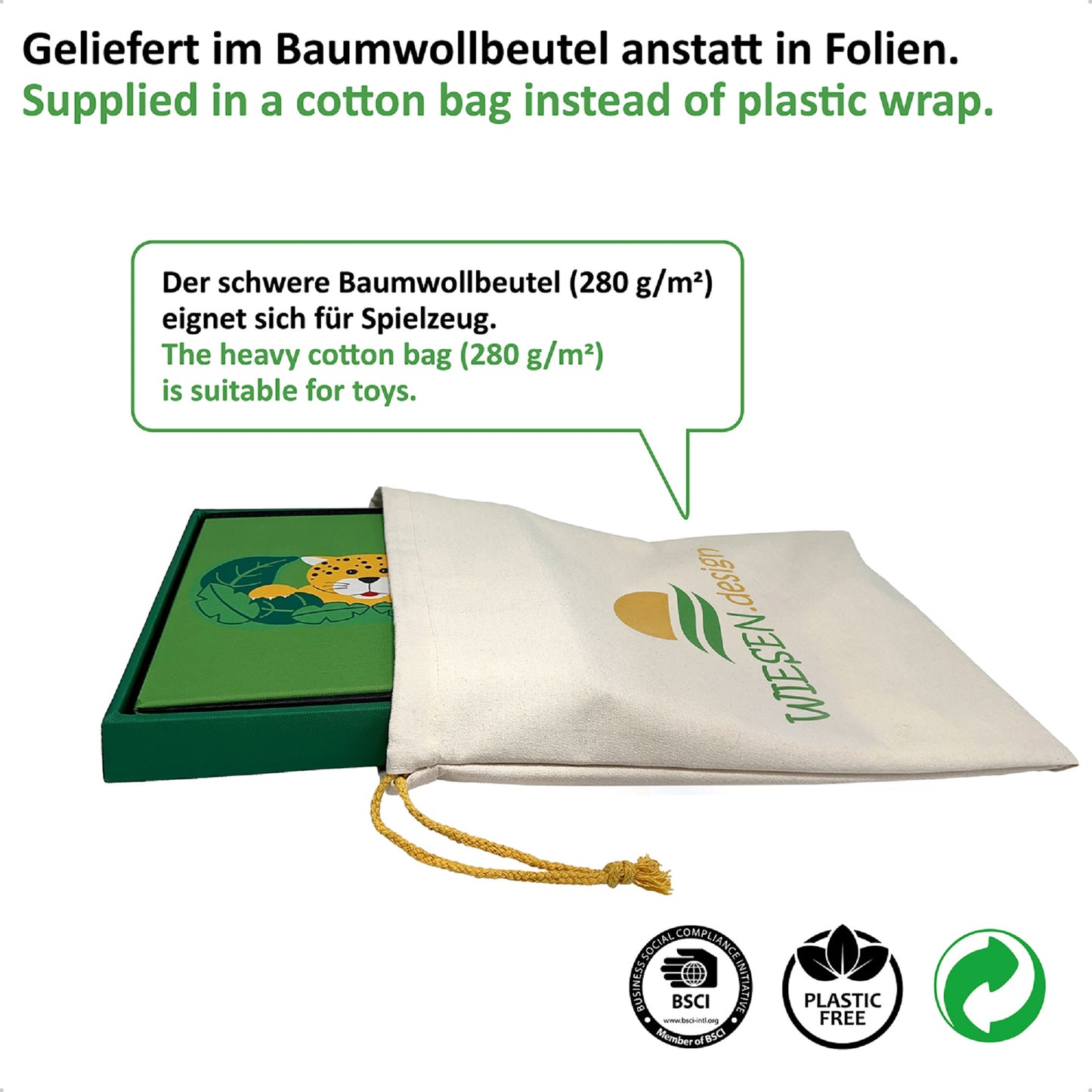 Spielzeugbox DSCHUNGEL 33L -belastbar bis 150 kg- passend für Kallax-Regal