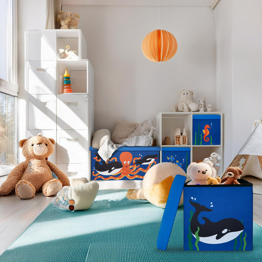 Spielzeugbox MEER 33L -belastbar bis 150 kg- passend für Kallax-Regal