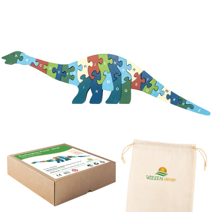Buchstabenpuzzle DINO für Kinder - EN71 geprüft