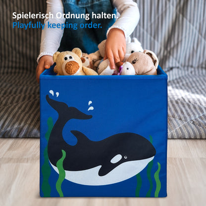 Spielzeugkiste MEER 27L (4 Stück) - passend für Kallax-Regal